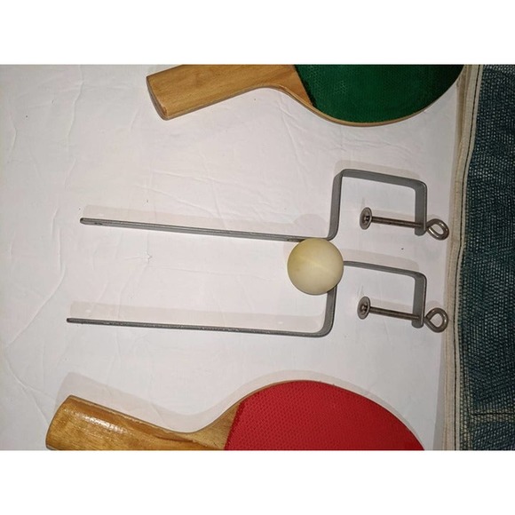 Vintage Hawthorne Official Table Tennis Set Montgomery Ward Ping Pong 60-4777 - Picture 5 of 12